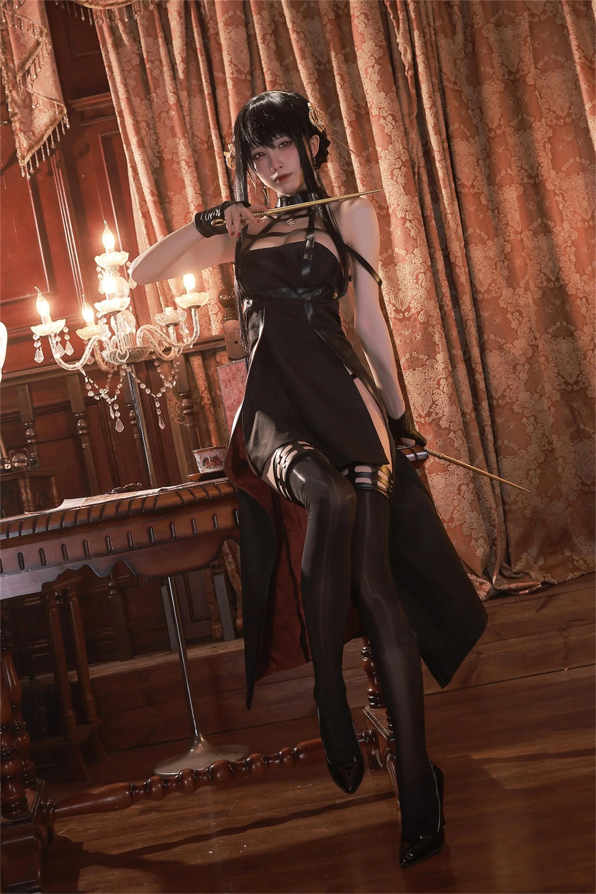 水淼Aqua – NO.118 约尔-黑礼服 [64P]插图5